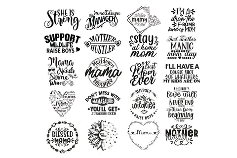 Mom SVG Quote Bundle II SVG Elise Cellucci 