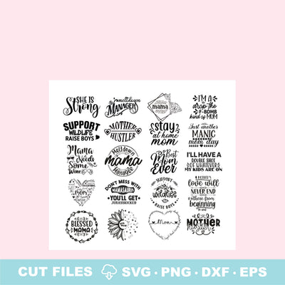 Mom SVG Quote Bundle II SVG Elise Cellucci 