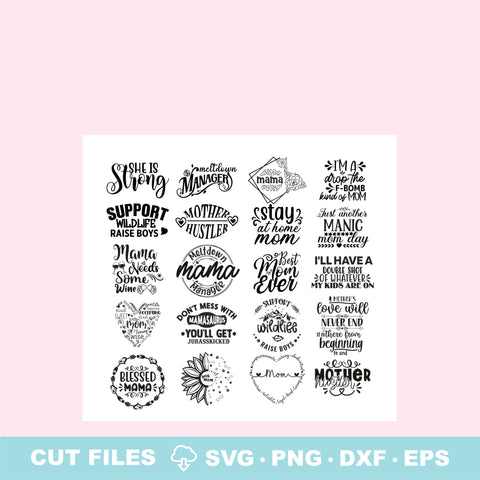 Mom SVG Quote Bundle II SVG Elise Cellucci 