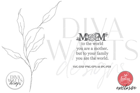 Mom SVG SVG Diva Watts Designs 