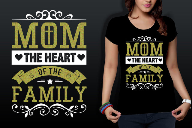 mom the heart of the family svg SVG nirmal108roy 
