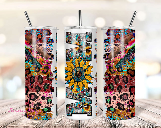 Mom Tumbler ,Daisy Tumbler, Mother's Day Tumbler, Western Design, Tumbler png, Skinny Tumbler wrap 20 oz PNG Sublimation TrendingDesign 
