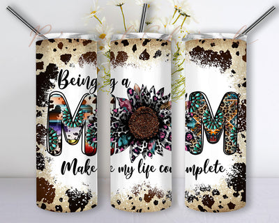 Mom Tumbler PNG , Daisy Tumbler, Mother's Day Tumbler, Western Design, Tumbler png, Skinny Tumbler wrap 20 oz PNG, Digital download, Sublimation Sublimation PixelChick 