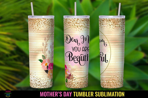 Mom Tumbler Sublimation PNG I Mothers Day Tumbler Wrap SVG Happy Printables Club 