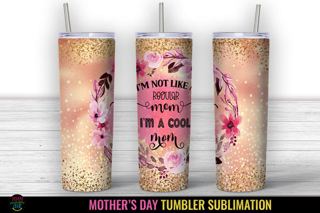 Mom Tumbler Sublimation PNG I Mothers Day Tumbler Wrap SVG Happy Printables Club 