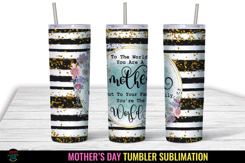 Mom Tumbler Sublimation PNG I Mothers Day Tumbler Wrap SVG Happy Printables Club 