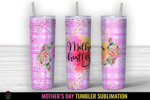 Mom Tumbler Sublimation PNG I Mothers Day Tumbler Wrap SVG Happy Printables Club 