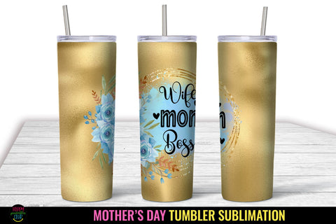 Mom Tumbler Sublimation PNG I Mothers Day Tumbler Wrap SVG Happy Printables Club 