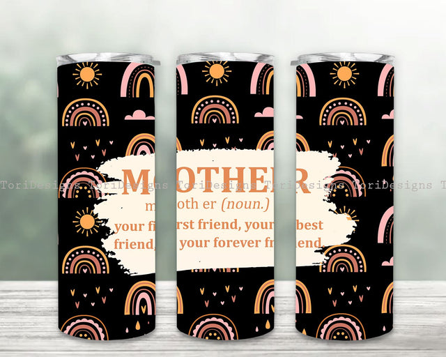 Mom Tumbler Wrap Png, Mothers Day Png, Boho Rainbow Sublimation Designs, Mother Tumbler Png, Digital Download, Mother's Day Tumbler Wrap Sublimation ToriDesigns 