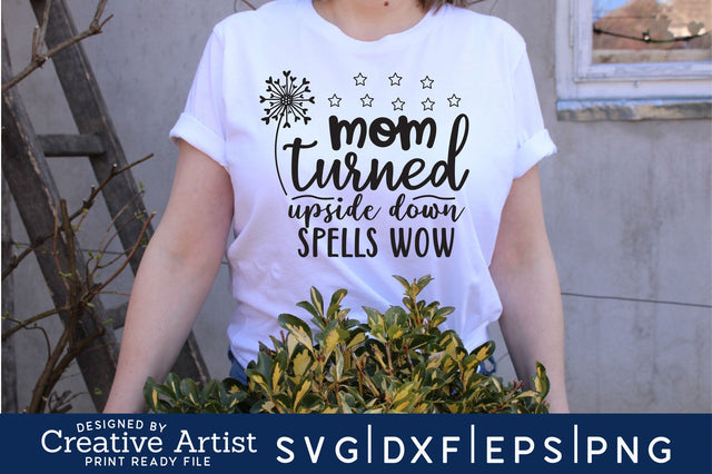 mom turned upside down spells wow SVG md faruk hossain 