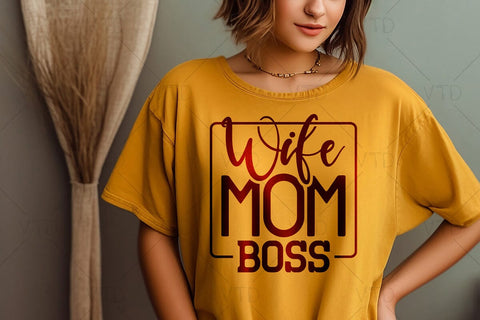 Mom Wife Boss Svg Png Files, MomLife Svg, Mom Svg, Mom Vibes Svg, Mom Mode Svg, Mothers Day Svg, Mom Shirt Svg, Girl Mom Svg, Boy Mom Svg SVG DesignDestine 