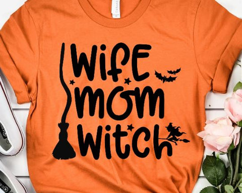 Mom Wife Witch SVG - Halloween SVG She Shed Craft Store 