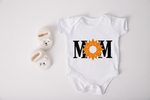 Mom with Sunflower svg, Mom svg, Mother's Day svg Design SVG SmmrDesign 