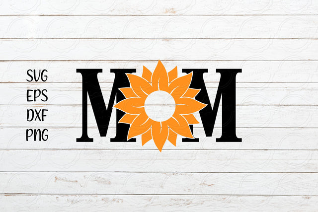 Mom with Sunflower svg, Mom svg, Mother's Day svg Design SVG SmmrDesign 