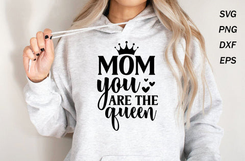 Mom you are the queen svg, mom svg, mom svg design, mom svg cut file SVG MD mominul islam 