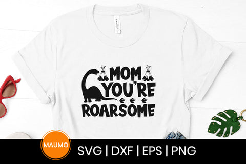 Mom you're roarsome, cute mother's day svg quote SVG Maumo Designs 