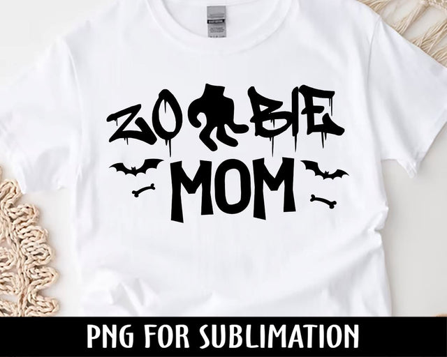 Mom-Zombie Family Halloween png, Zombie Png, Happy Halloween PNG, Halloween Clipart Png, Halloween Png Sublimation BouDesign 