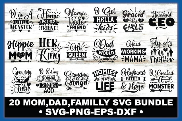 Mom,Dad,Familly SVG Bundle SVG Ariyan 