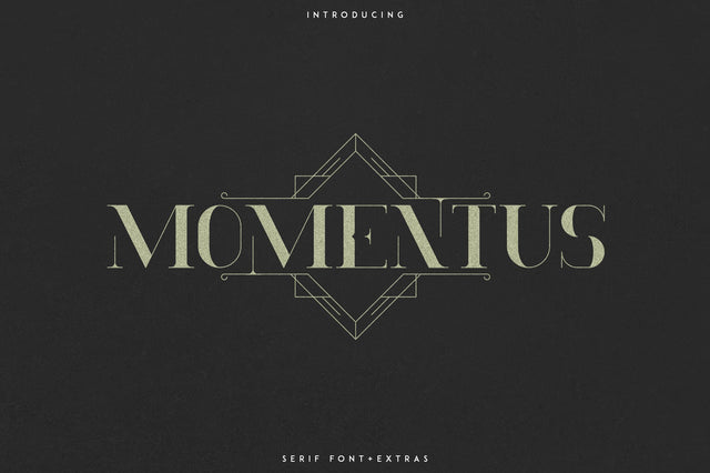 Momentus serif font + Extras Font VPcreativeshop 