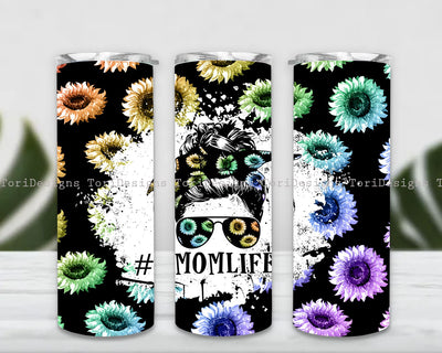 MomLife Tumbler Wrap PNG, Mama Sunflower Tumbler Seamless Designs, Western Mama, MomLife Tumbler Png, Digital Downloads Sublimation ToriDesigns 