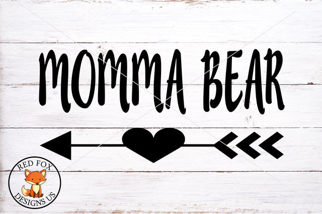 Momma Bear SVG, PNG, DXF | Mother's Day SVG RedFoxDesignsUS 