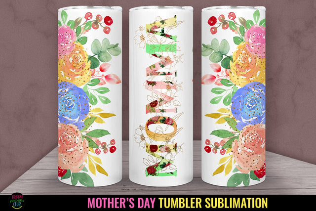 Momma Tumbler Sublimation I Mothers Day Tumbler Wrap PNG Sublimation Happy Printables Club 