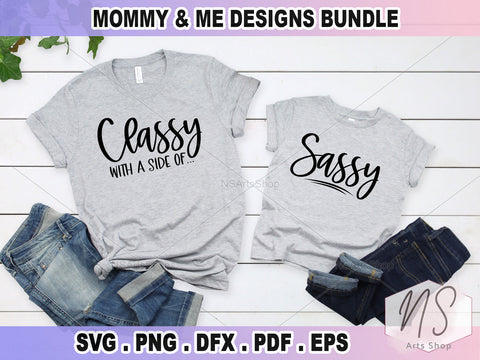 Mommy And Me Bundle svg - Mom svg Bundle - svg - dxf - eps - png - Funny Mom svg - Mothers Day - Silhouette - Cricut - Digital File SVG NS Arts Shop 