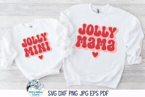 Mommy and Me Christmas Shirt SVG Bundle SVG Wispy Willow Designs 