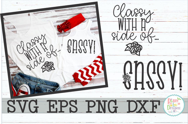 Mommy and Me Classy with a side of Sassy SVG Bizzy Lou Designs 
