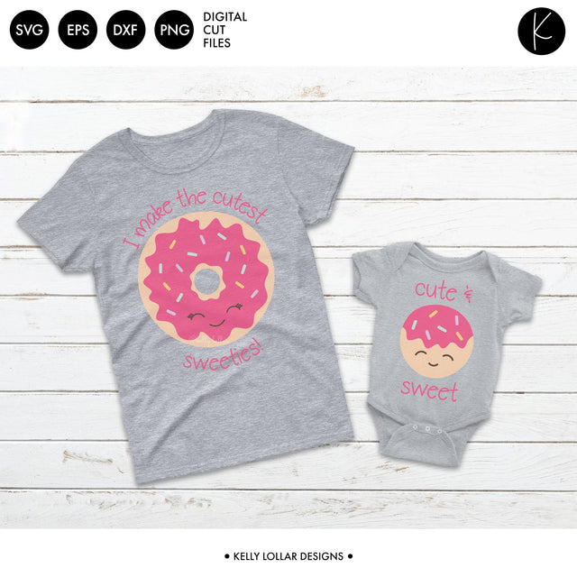 Mommy and Me Donuts SVG Kelly Lollar Designs 