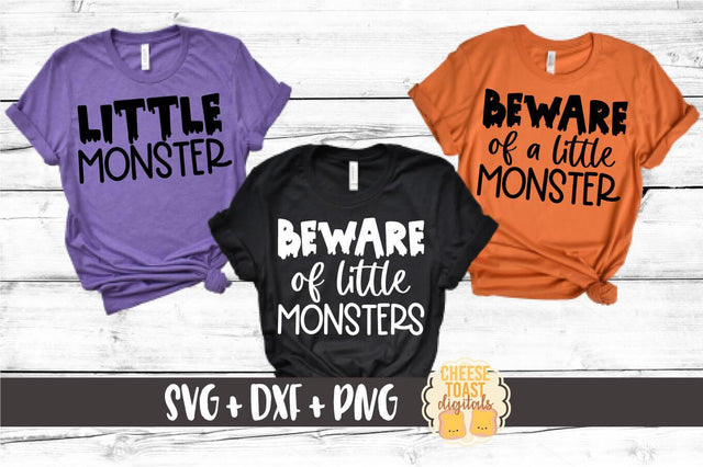 Mommy and Me Halloween SVG - Beware of Little Monsters | Little Monster SVG Cheese Toast Digitals 
