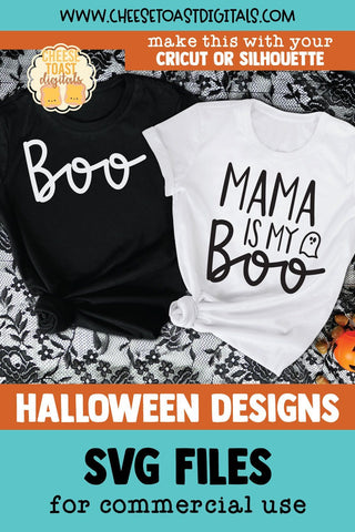 Mommy and Me Matching Halloween SVG - Boo | Mama Is My Boo SVG Cheese Toast Digitals 