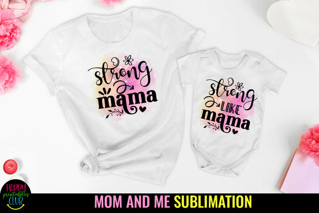 Mommy and Me Sublimation I Mother Daughter Sublimation Sublimation Happy Printables Club 