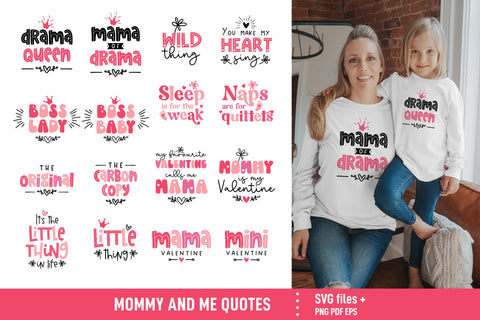 Mommy and me svg bundle, Baby SVG, mom and daughter svg SVG Katharina 