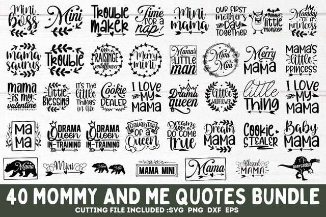 Mommy And Me SVG Bundle SVG Designangry 