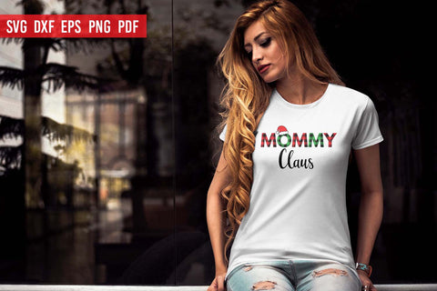 Mommy Claus | Christmas T-shirt SVG DXF EPS PNG SVG Irina Ostapenko 