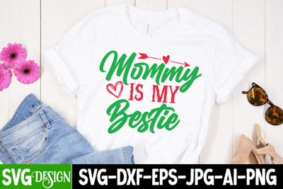 Mommy is my Bestie SVG Cut File SVG BlackCatsMedia 