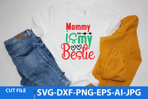 Mommy is my bestie SVG Design SVG BlackCatsMedia 