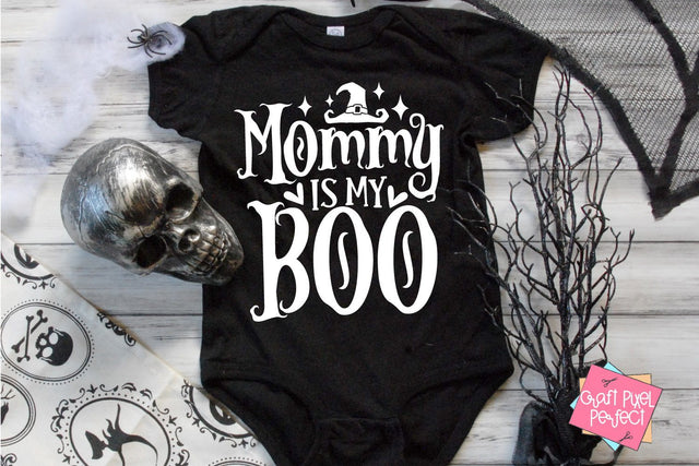 Mommy Is My Boo, Halloween Cut File, Baby Ghoul Svg, Baby Ghost Svg, Spooky Svg, Halloween Cut File, Halloween Quote SVG Craft Pixel Perfect 