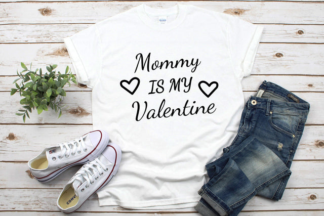 Mommy Is My Valentine SVG SVG HappyDesignStudio 