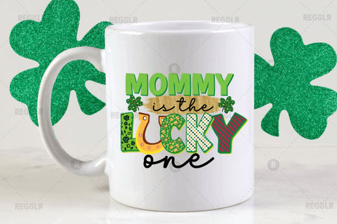 Mommy is the lucky one Sublimation PNG Sublimation Regulrcrative 