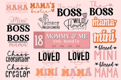 Mommy & Me SVG Bundle SVG SH_Tee store 