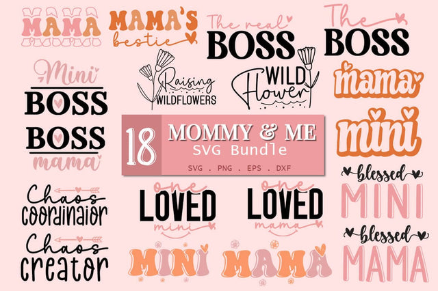 Mommy & Me SVG Bundle SVG SH_Tee store 