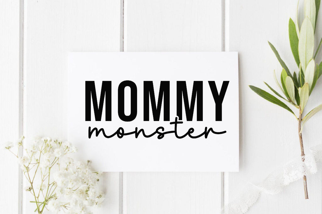 Mommy monster svg - So Fontsy