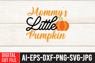 Mommy s Little Pumpkin SVG Design SVG BlackCatsMedia 
