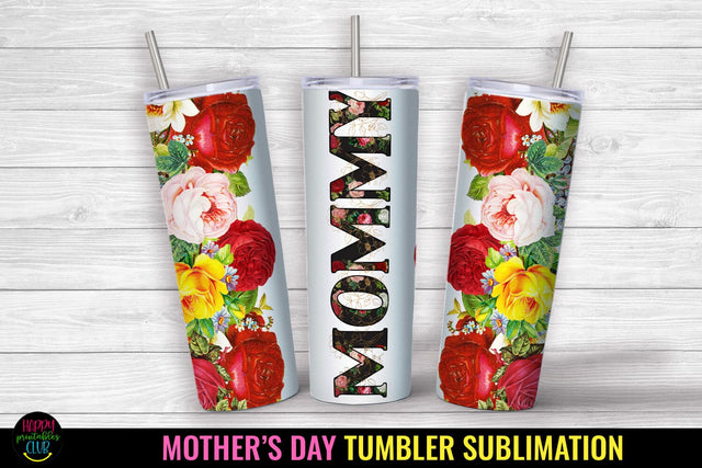 Mommy Tumbler Sublimation I Mothers Day Tumbler Wrap PNG Sublimation Happy Printables Club 