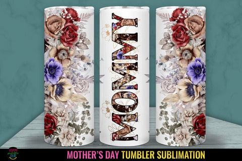 Mommy Tumbler Sublimation I Mothers Day Tumbler Wrap PNG Sublimation Happy Printables Club 