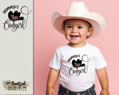 Mommy's cowgirl with western hat, SVG file SVG Boertiek 