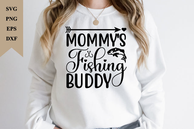 mommy's fishing buddy SVG SVG buydesign 