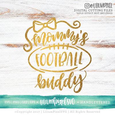 Mommy's Football Buddy SVG Lilium Pixel SVG 